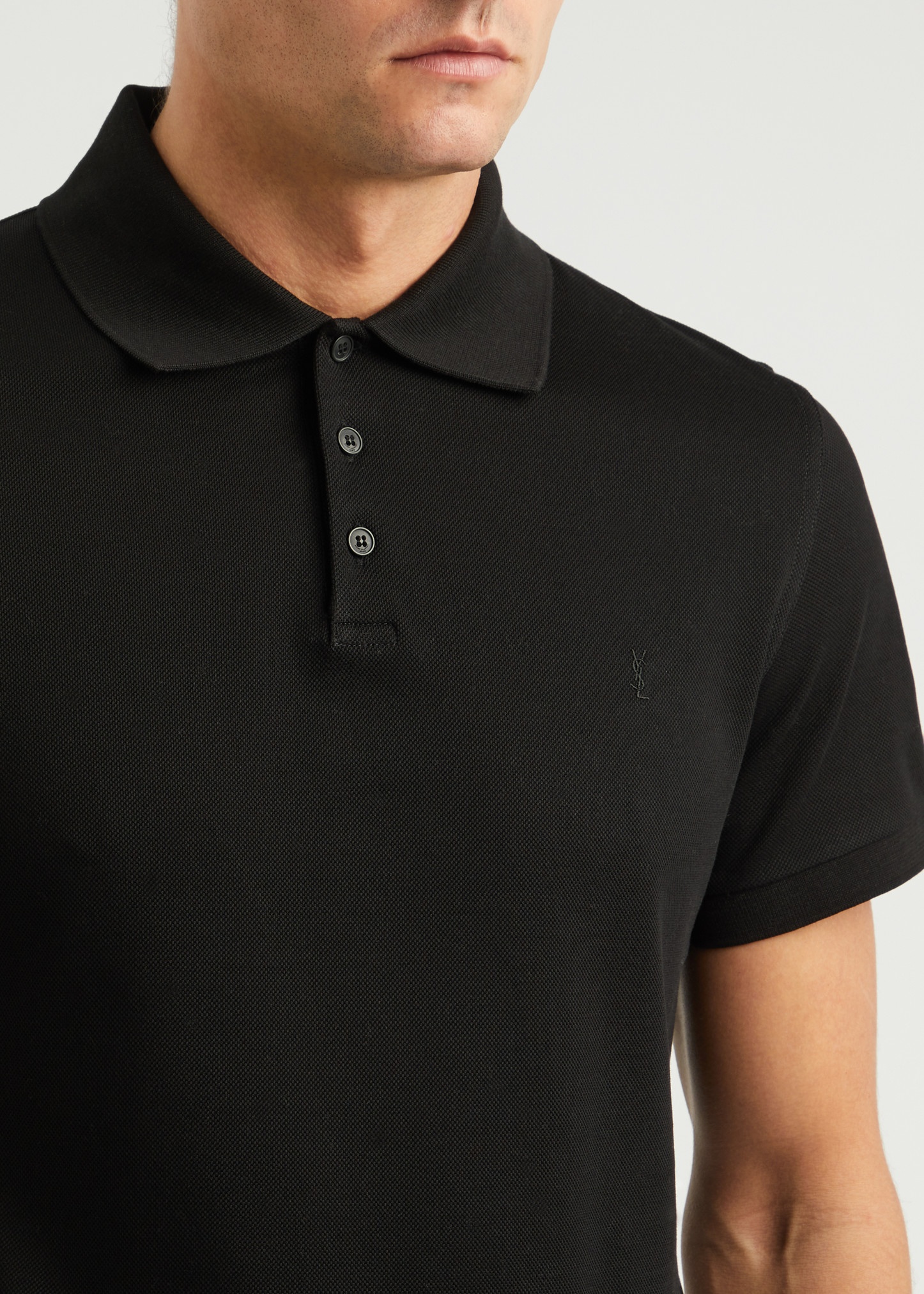 Logo-embroidered piqué cotton polo shirt - 5