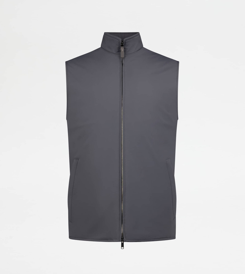 VEST IN TECHNICAL FABRIC - GREY 1