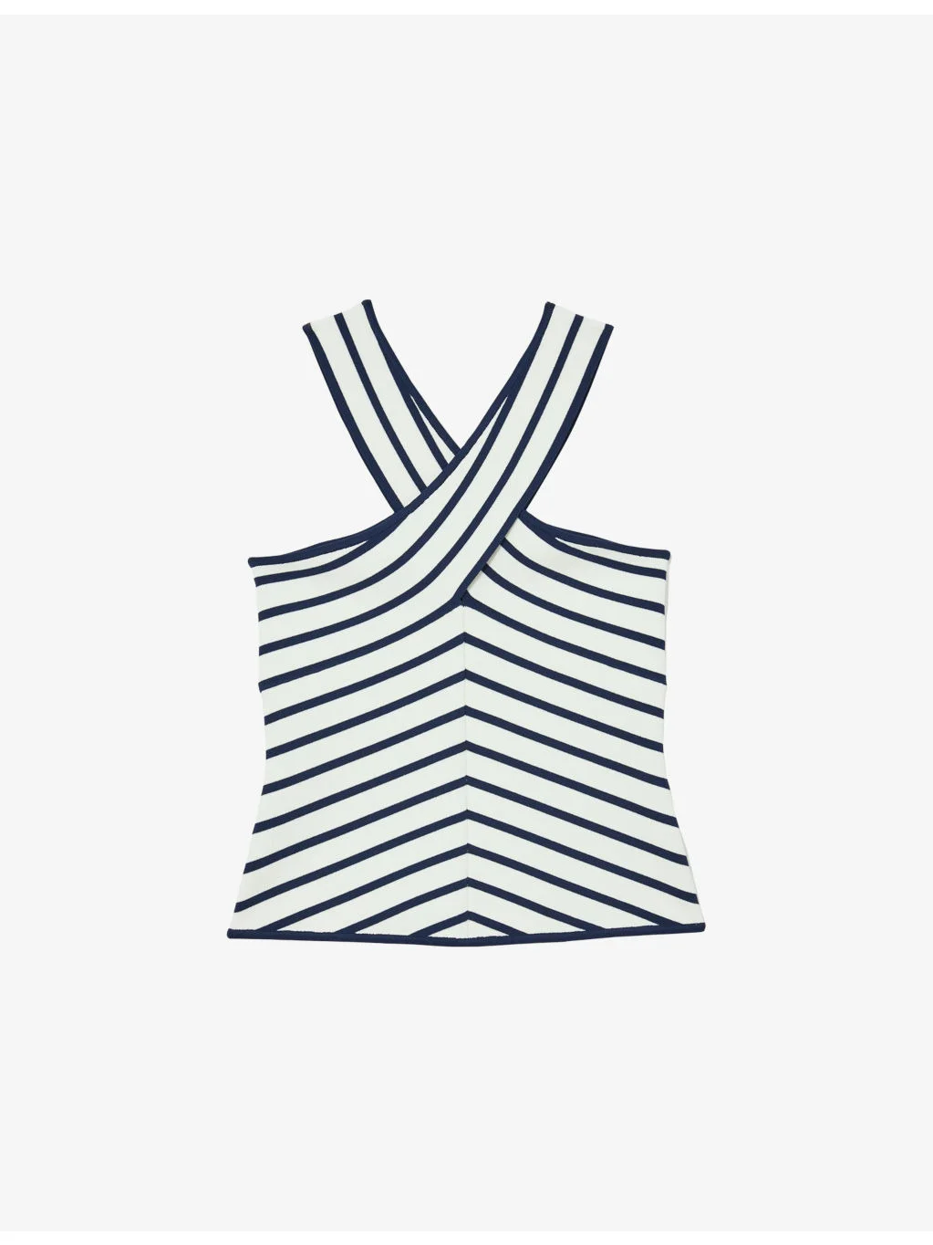 Aria Striped Knitted Vest Top - 1