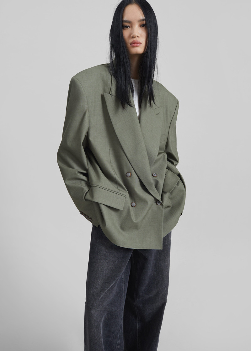 Valter Oversized Blazer - Pale Olive 3