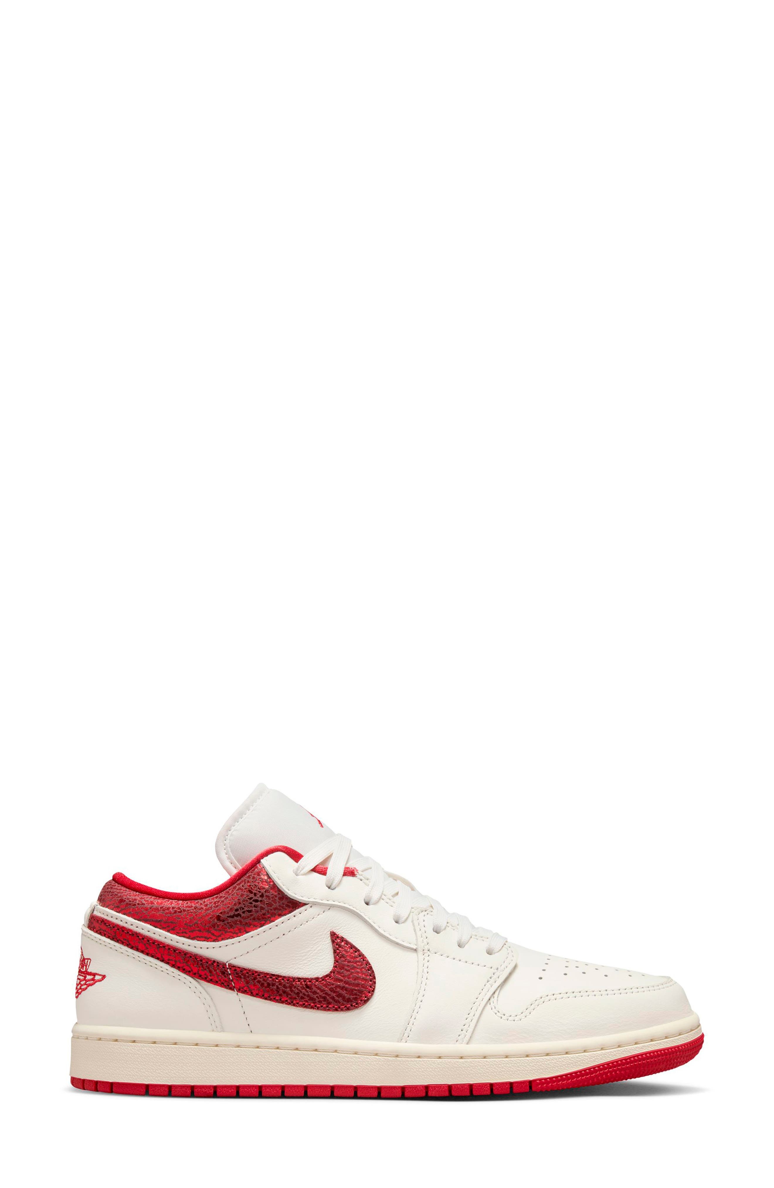 Air Jordan 1 Low SE Sneaker in Sail/Varsity Red/Team Red at Nordstrom - 2