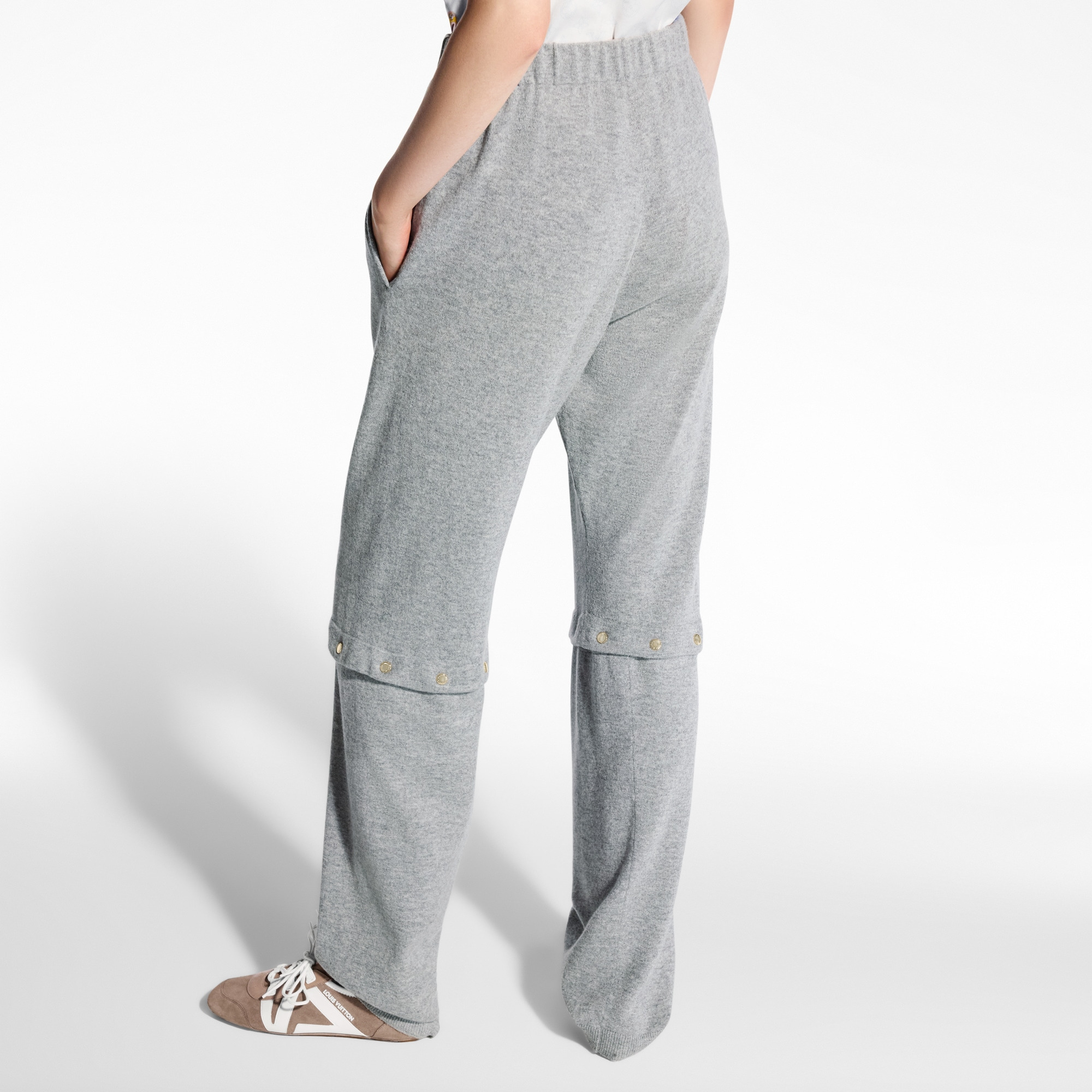 Snap Leg Knit Pants - 5
