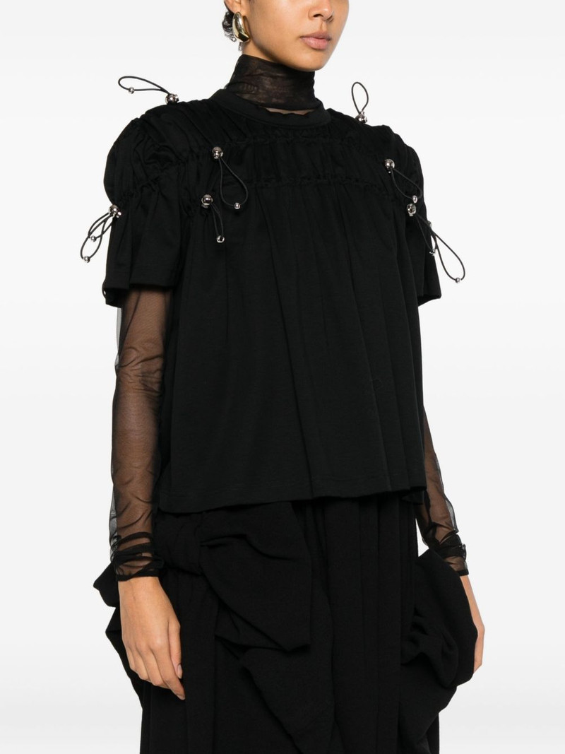 embellished gathered blouse 3