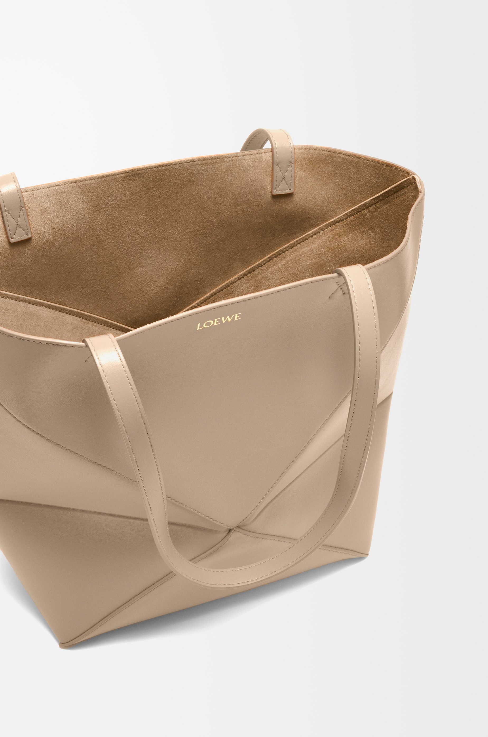 Medium Puzzle Fold tote in shiny calfskin - 9