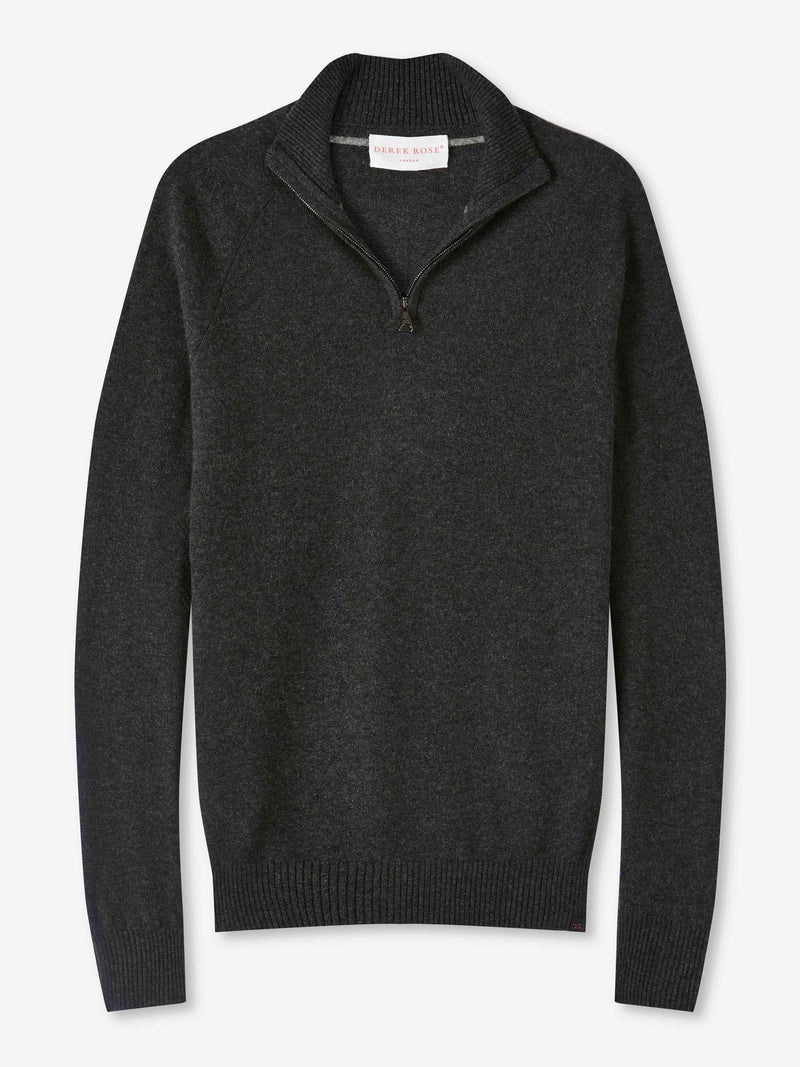 Men's Half-Zip Sweater Finley Cashmere Flint - 1