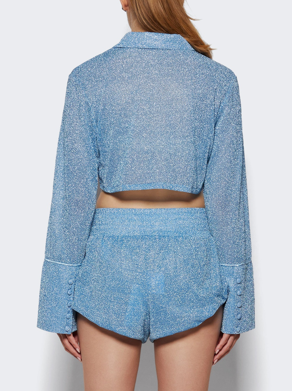 Lumiere Cropped Shirt Crystal - 4