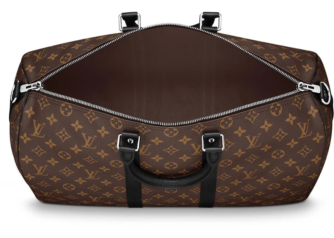 Louis Vuitton Keepall Bandouliere Monogram Macassar 45 Brown/Black - 3