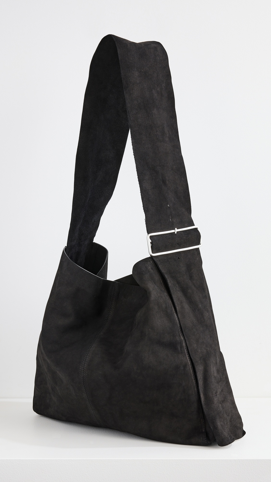 Oversized Nubuck Satchel - 1