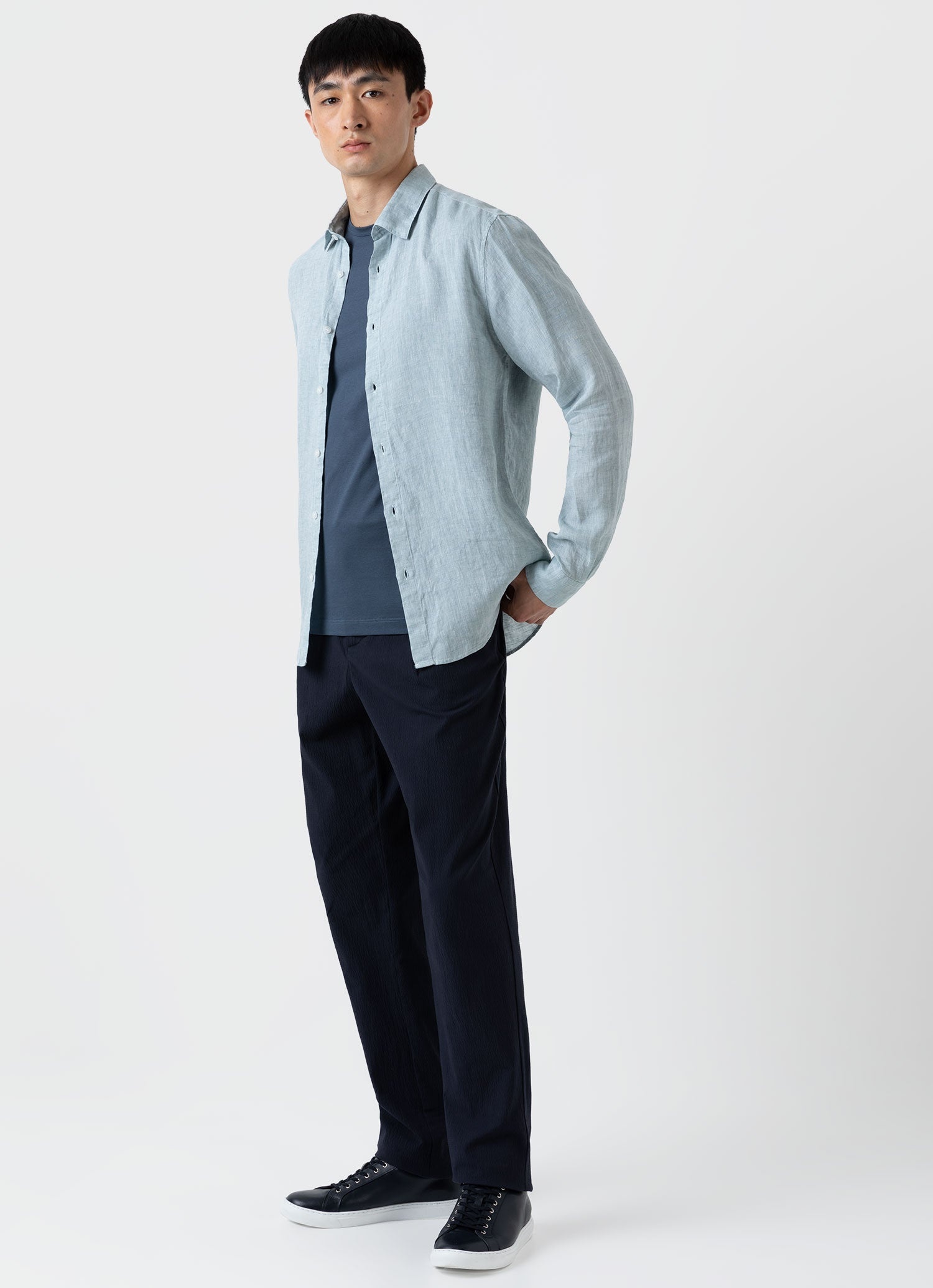 Linen Long Sleeve Shirt - 3