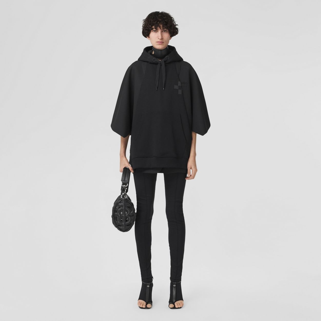 Sleeveless Logo Graphic Cotton Hoodie - 2