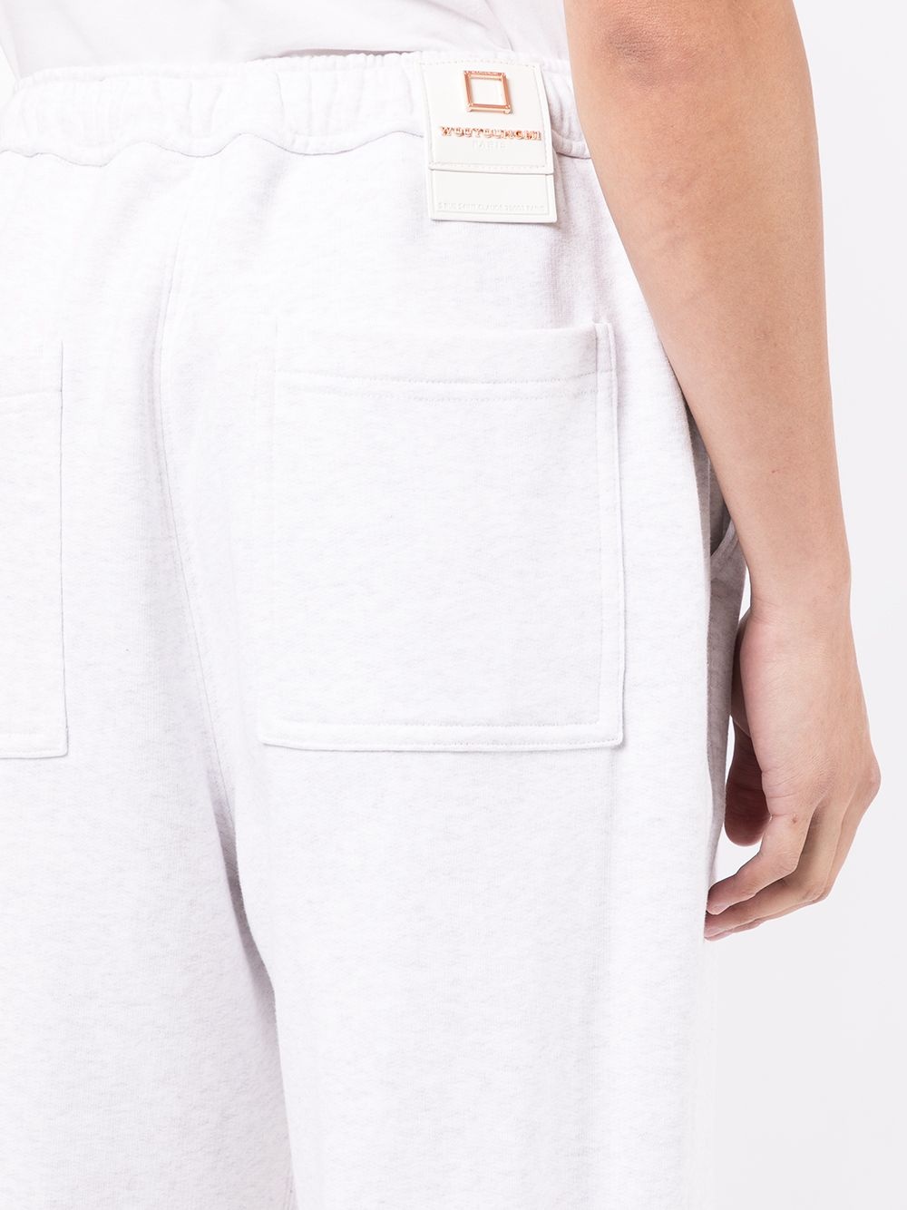 rear-logo straight track pants - 5