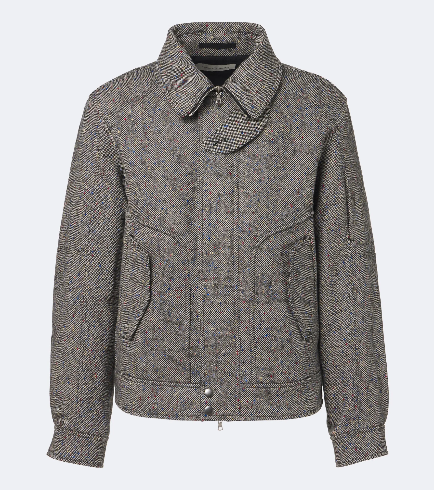 Checked wool jacket - 1