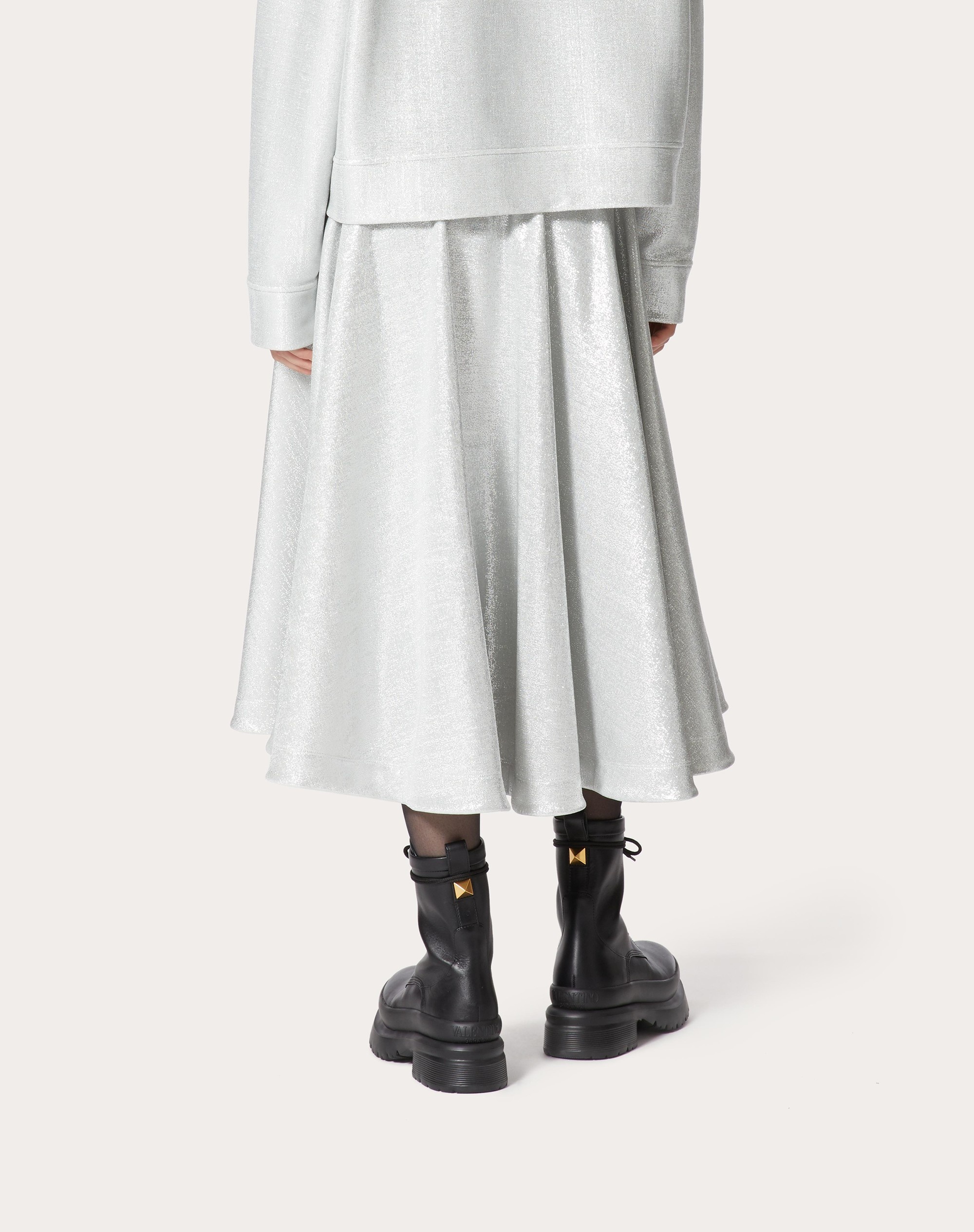 LUREX JERSEY SKIRT - 4
