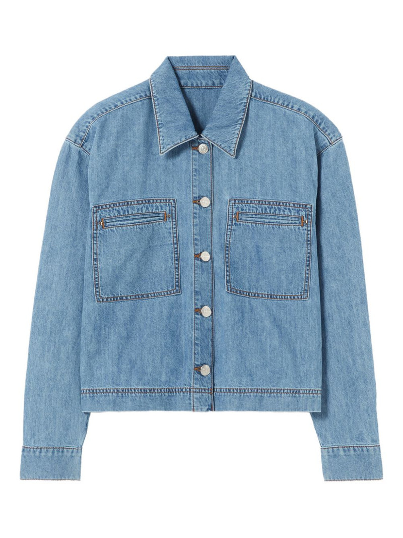 buttoned denim shirt 1