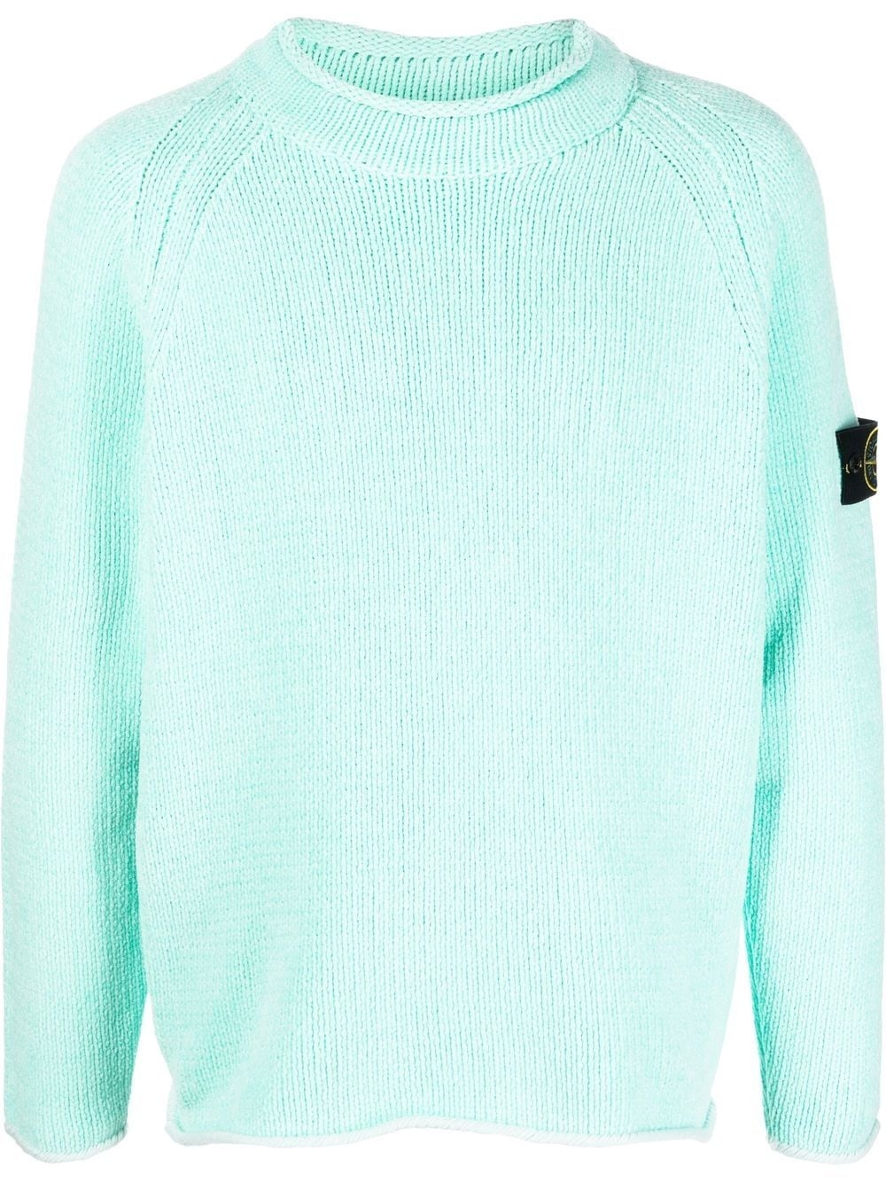 logo-patch long-sleeve jumper - 1