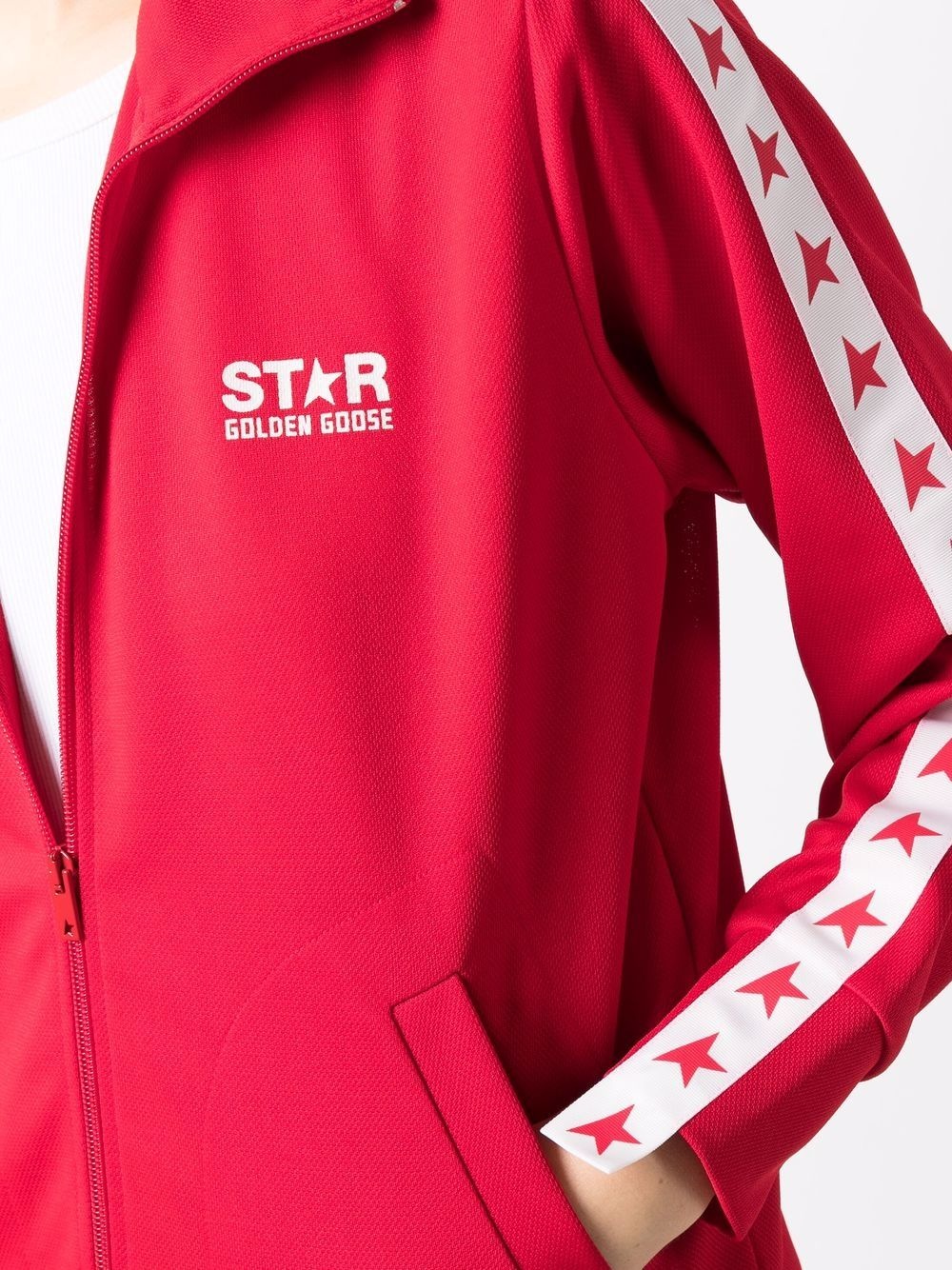 star-print two-tone bomber jacket - 5