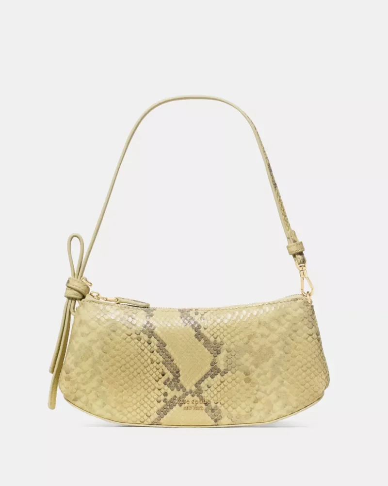Loop Snake Emossed Pochette Bag - 1