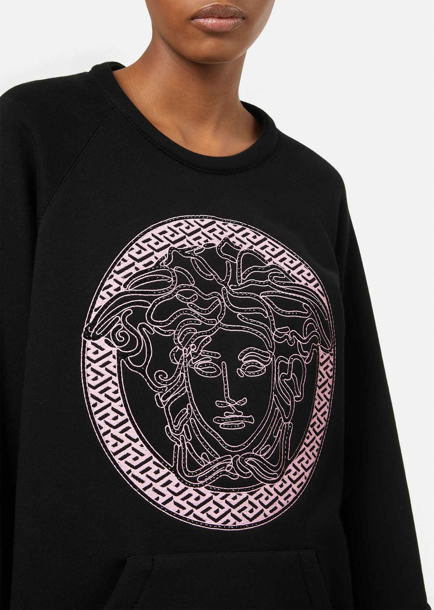 Medusa Crystal Oversized Sweatshirt - 5