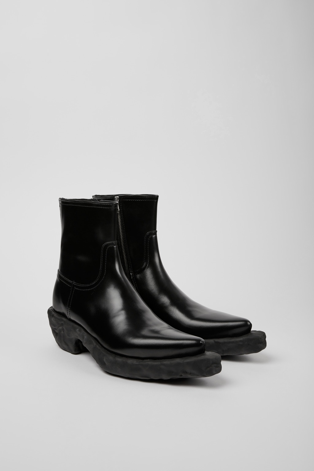 Black Leather Boots - 2