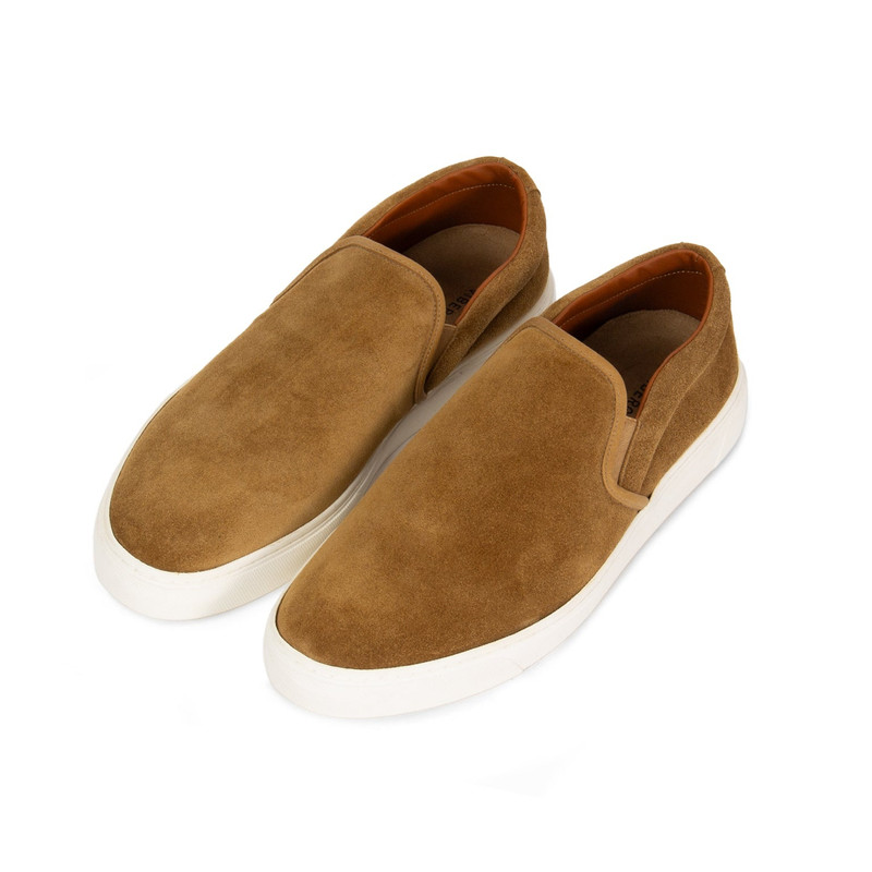 VIBERG Slip On - Tobacco Calf Suede outlook