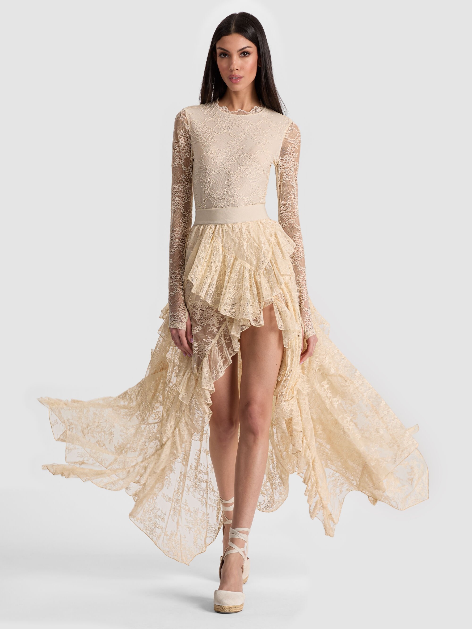 KARYS MIXED MEDIA SKIRT - 3