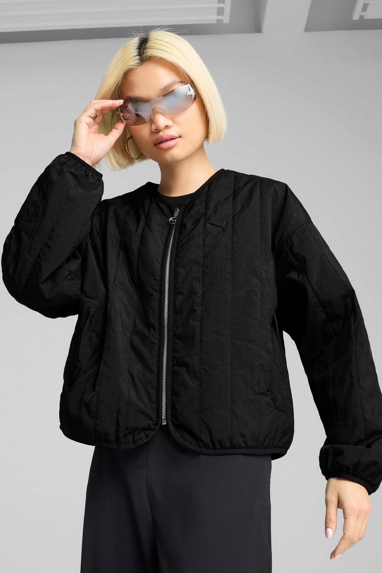 Wardrobe Essentials Women's Relaxed Reversible Liner Jacket - 3