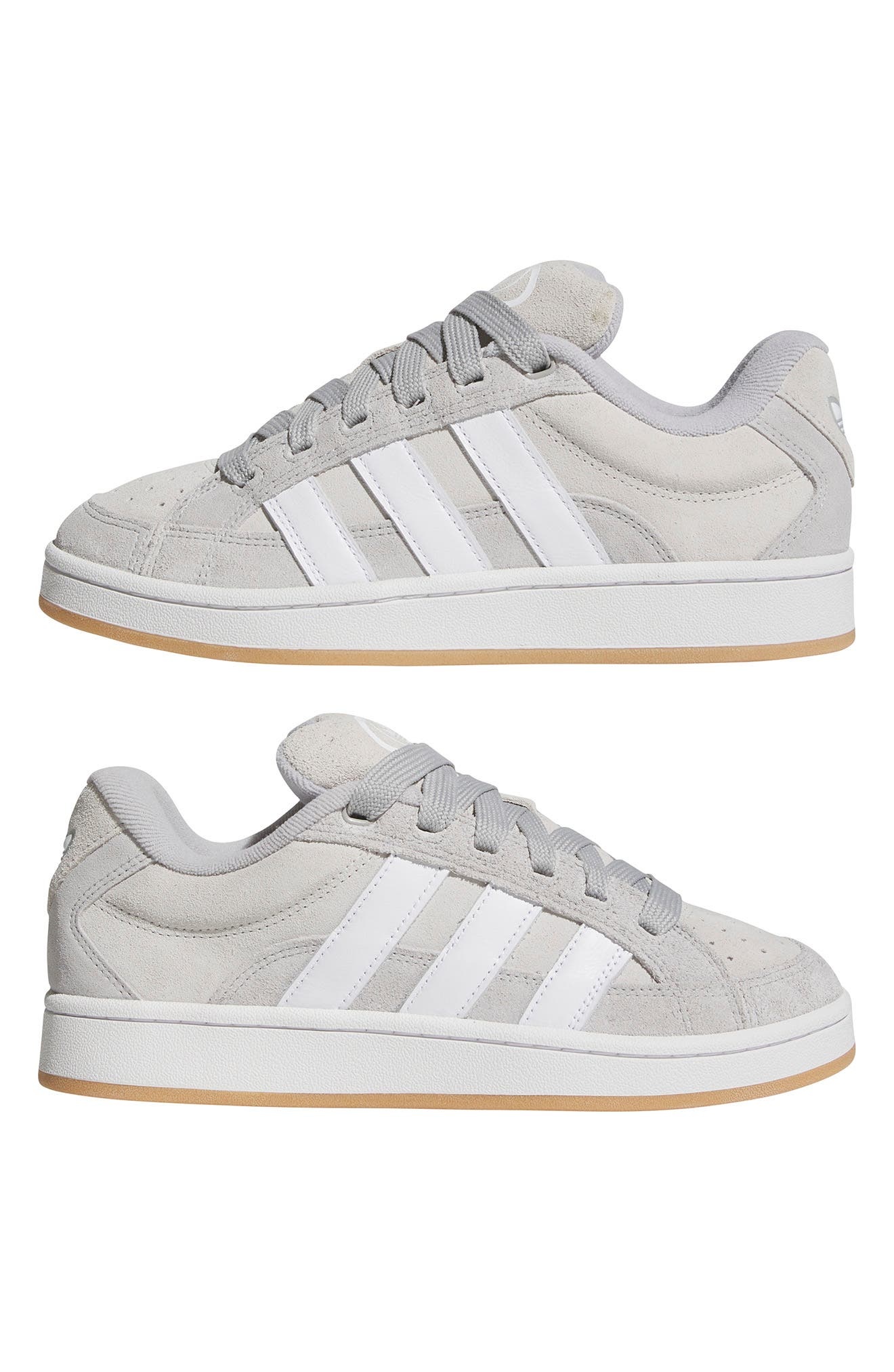 adidas Campus 00s Beta Sneaker in Grey/White/Grey at Nordstrom - 7