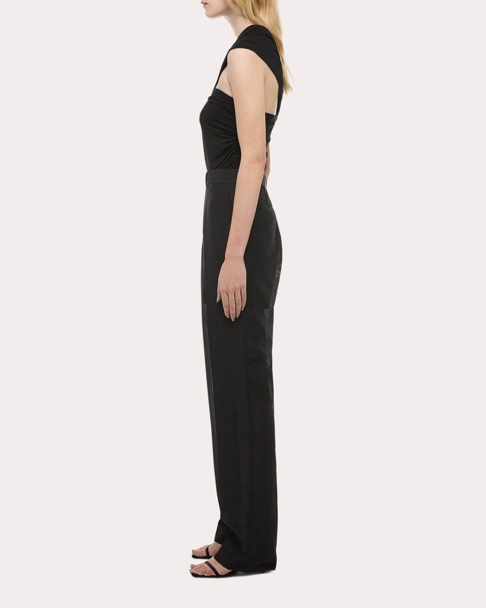 Straight-Leg Organza Car Pants - 3