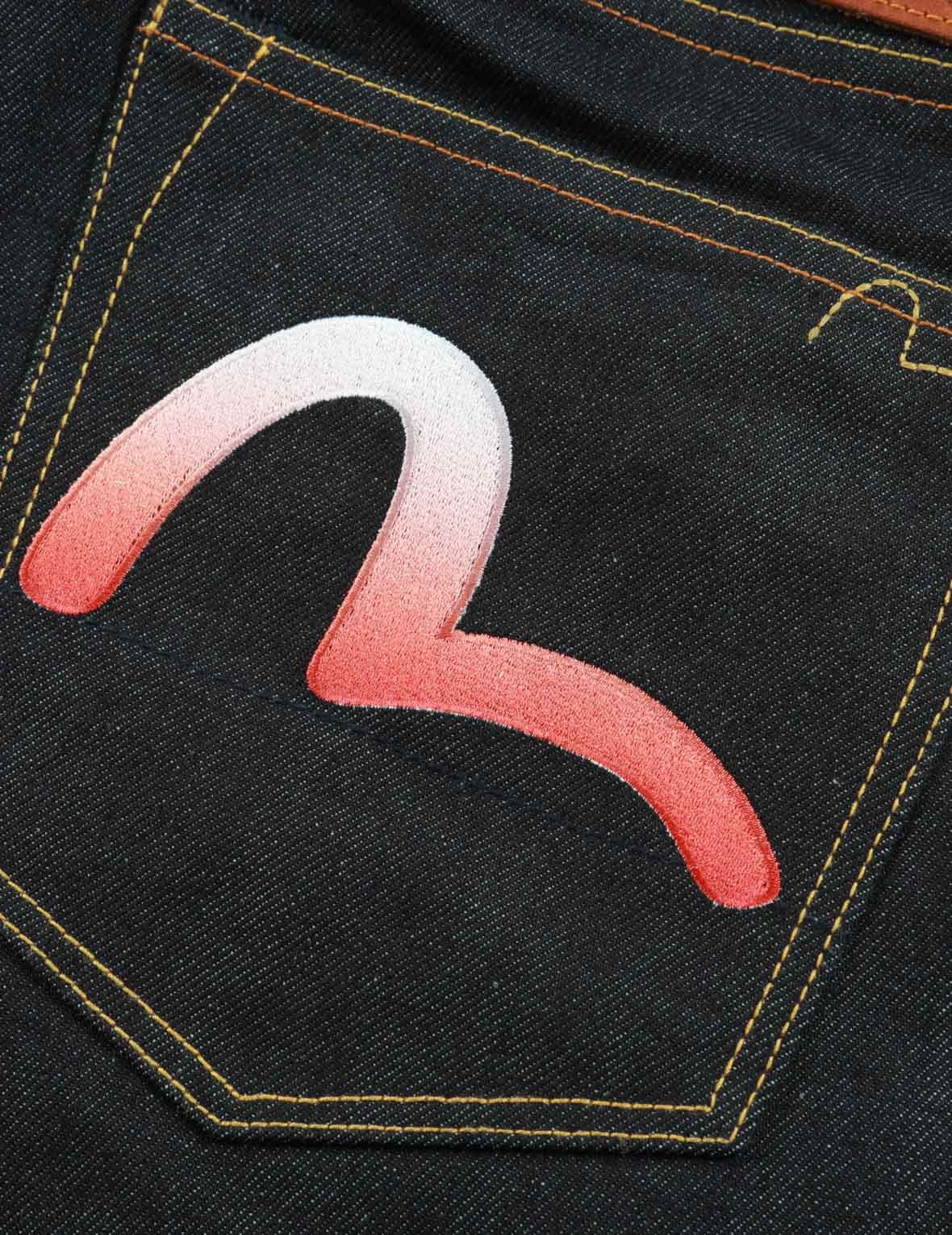 Samurai Print and Seagull Embroidery Slim-Fit Jeans #2010 - 8
