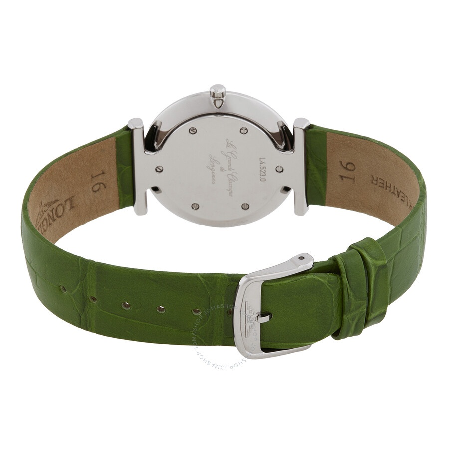 Longines La Grande Classique Quartz Diamond Green Dial Ladies Watch L4.523.0.60.2 - 3