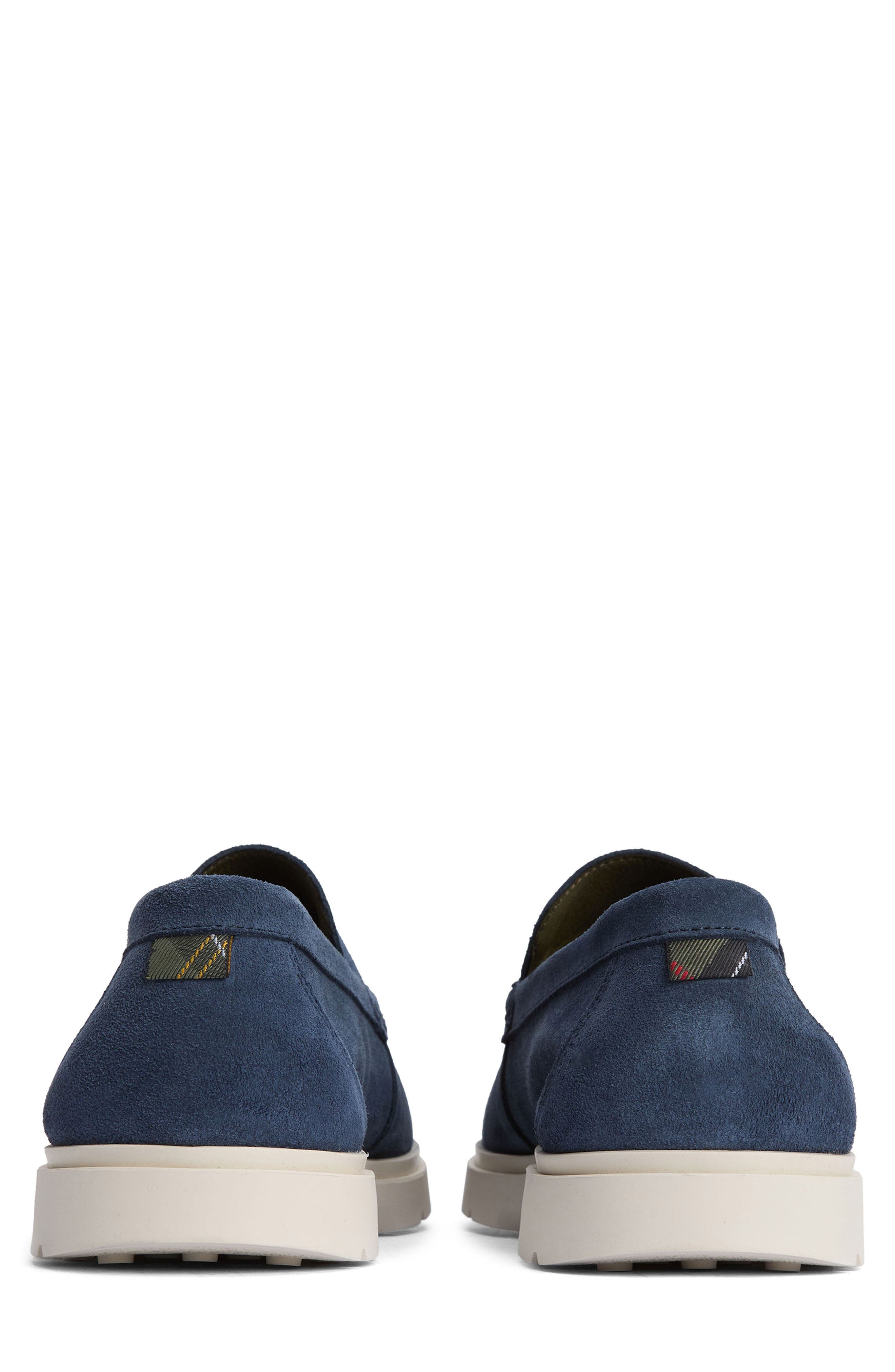 Barbour Carty Moc Toe Loafer in Shark Blue Suede at Nordstrom - 3