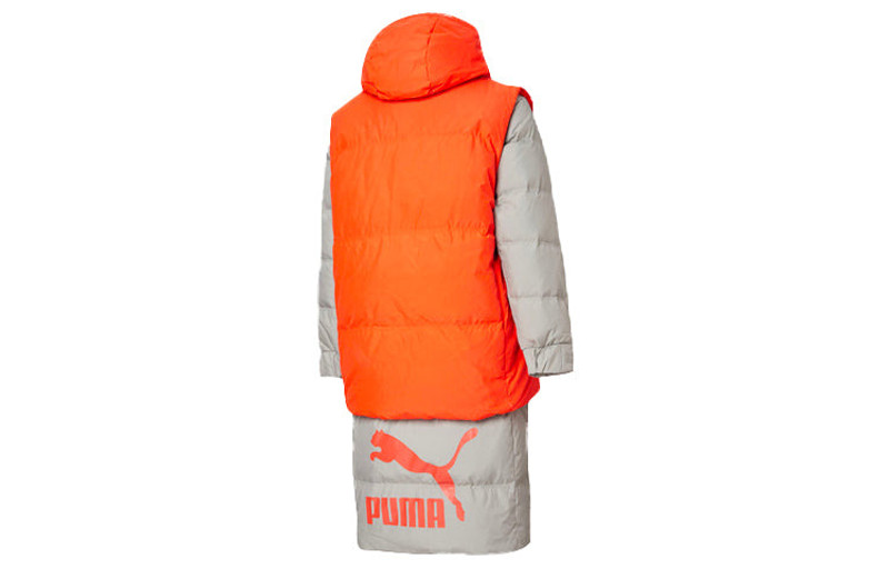 PUMA PUMA Layer Down Jacket 'Grey Orange' 598317-84 outlook