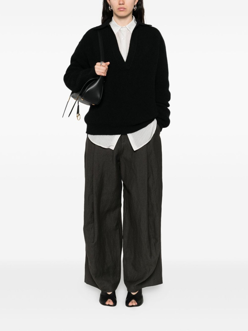 UMA WANG knitted polo top outlook