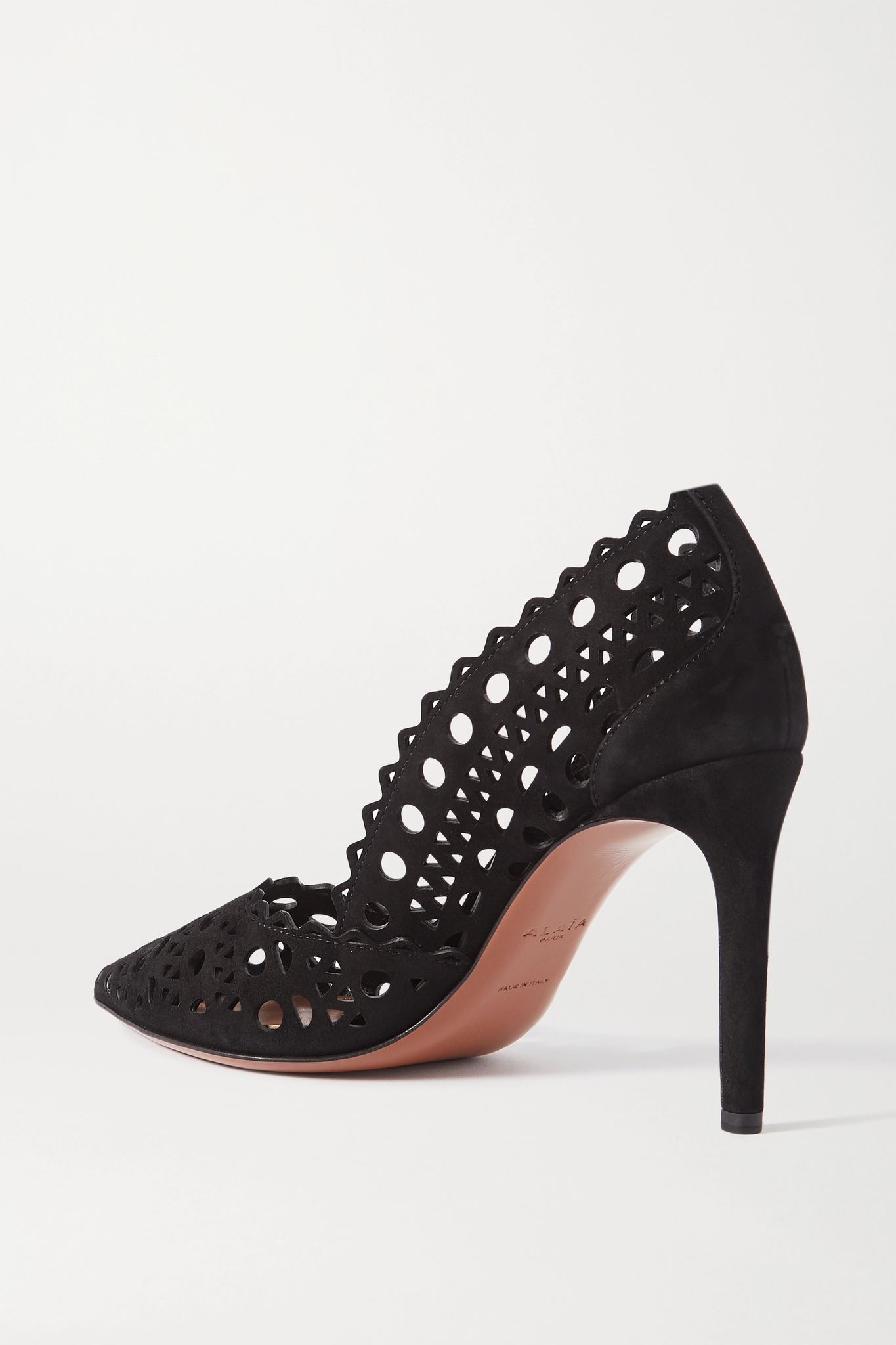 90 laser-cut leather pumps - 3