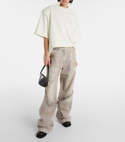 THE ATTICO Kilie oversized cotton jersey T-shirt outlook