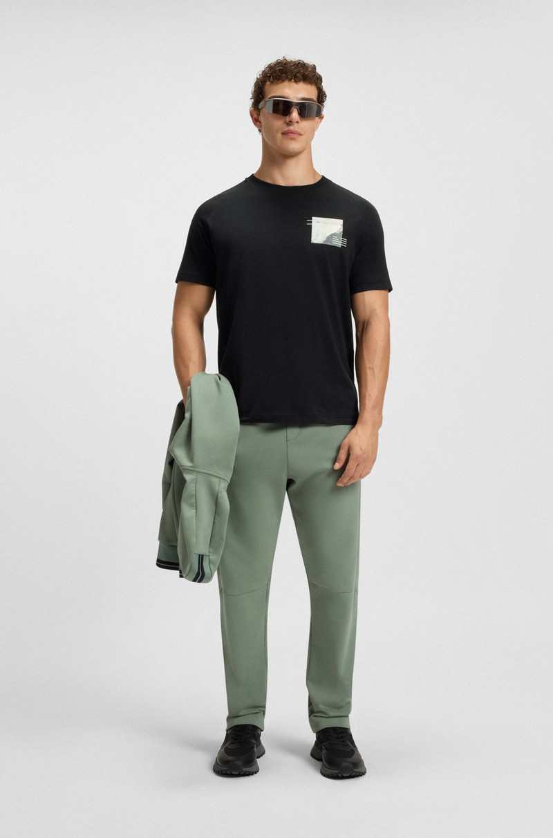 BOSS RELAXED-FIT T-SHIRT WITH DECORATIVE REFLECTIVE ACCENTS outlook