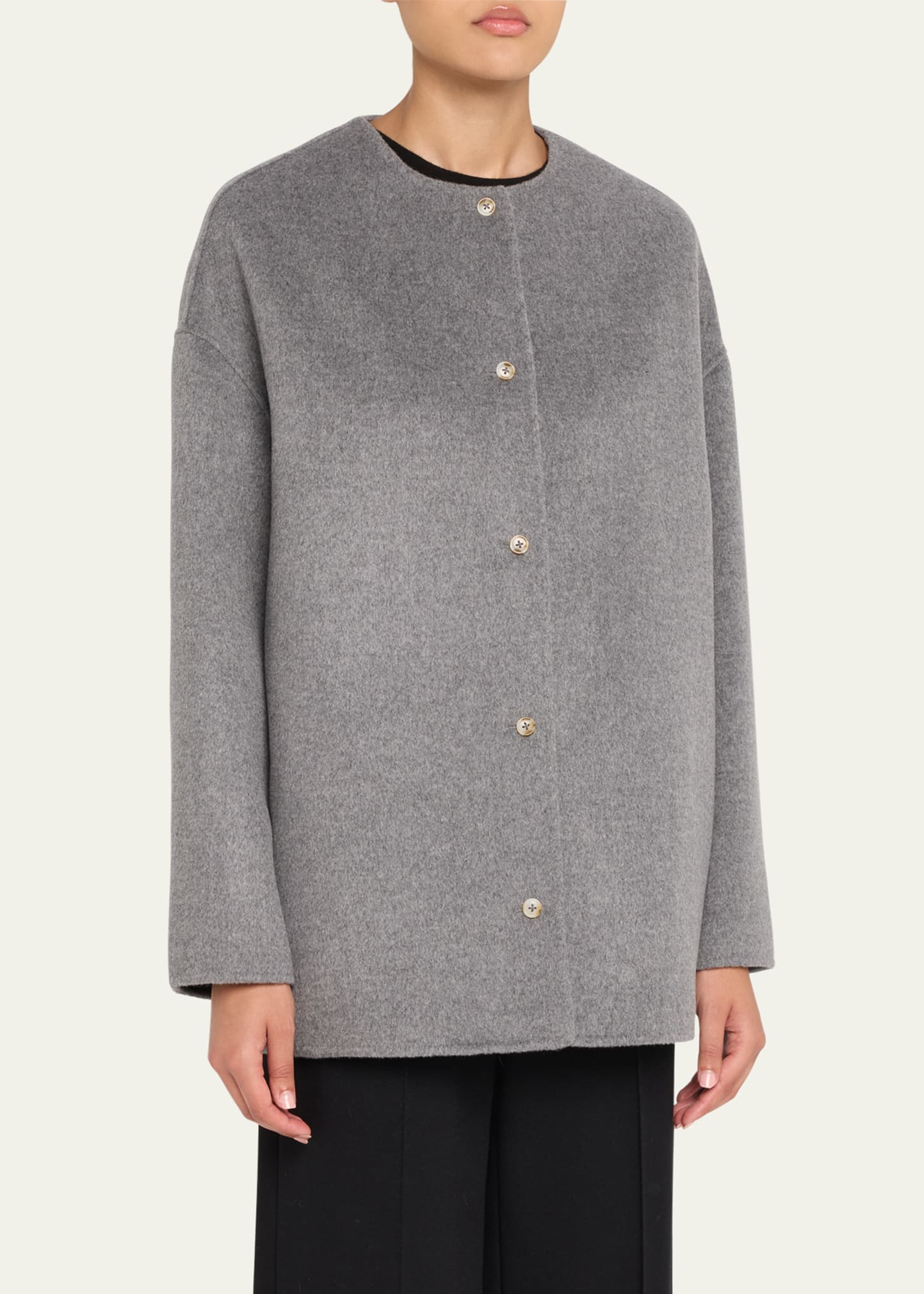 Dunne Single-Breasted Wool-Cashmere Coat - 4