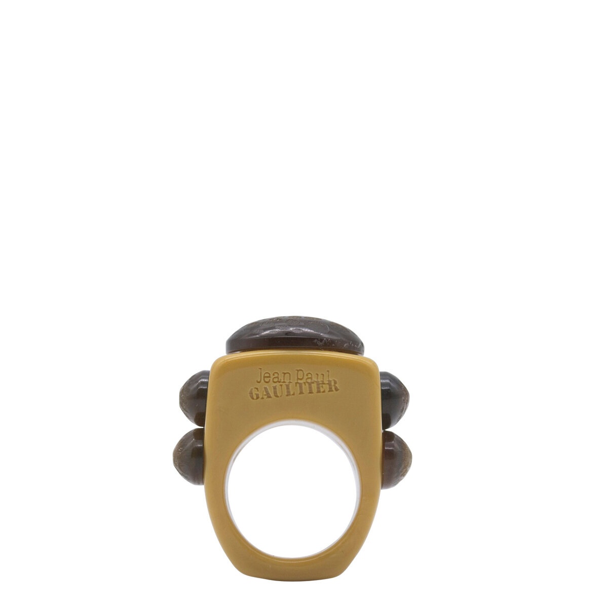 X La Manso The Camel Toe Square Ring in Camel - 5