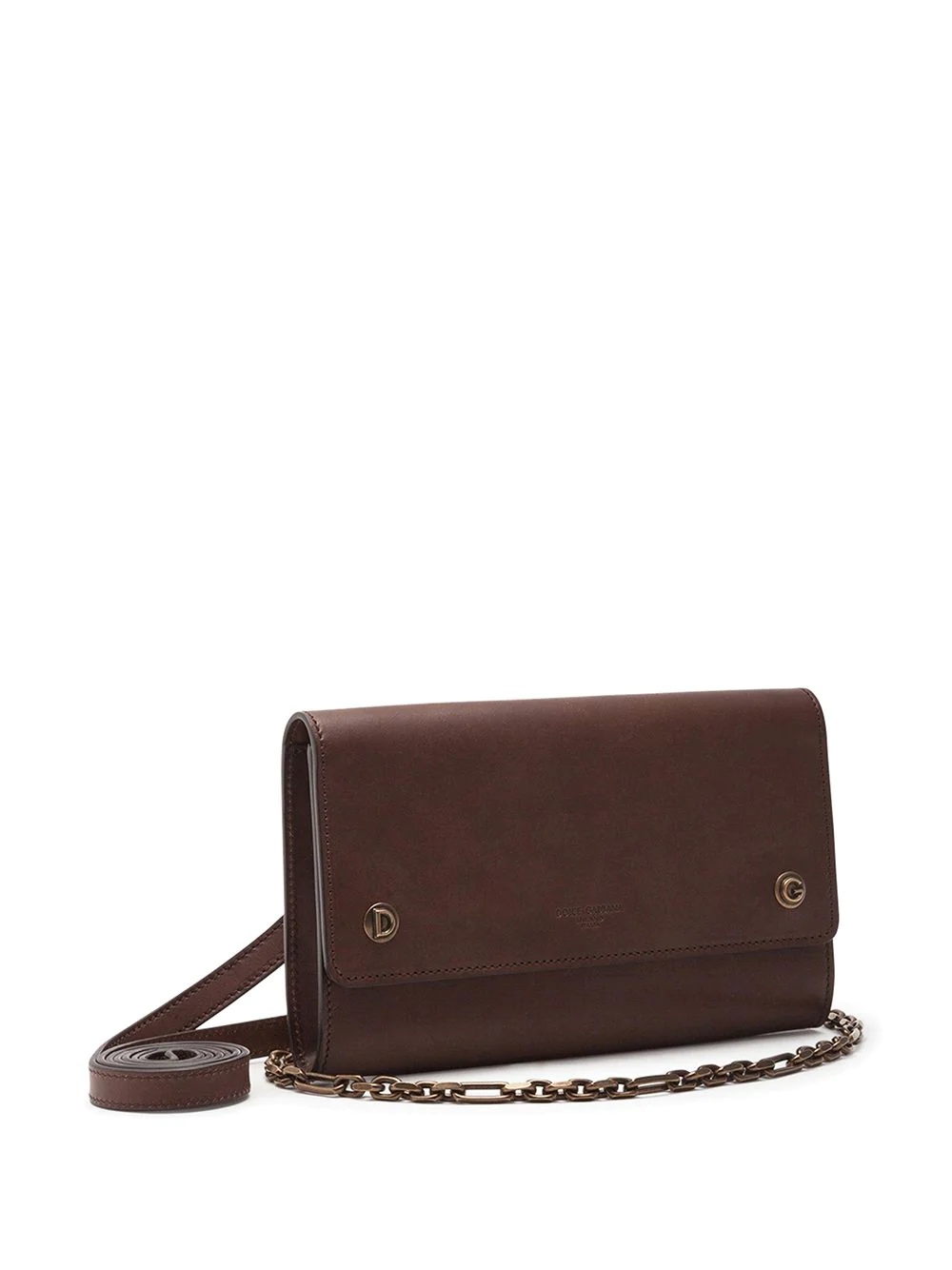 logo-embossed leather belt bag - 5