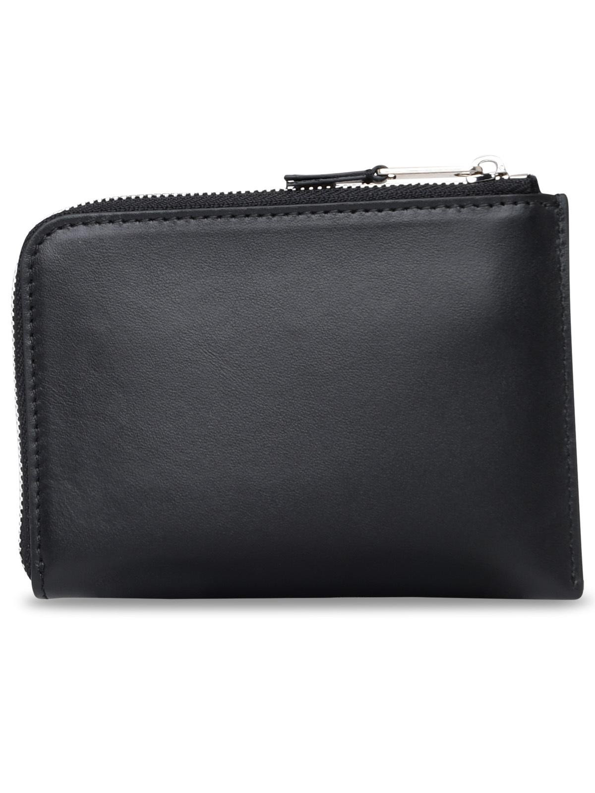 Palm Angels Man Black Leather Cardholder - 3