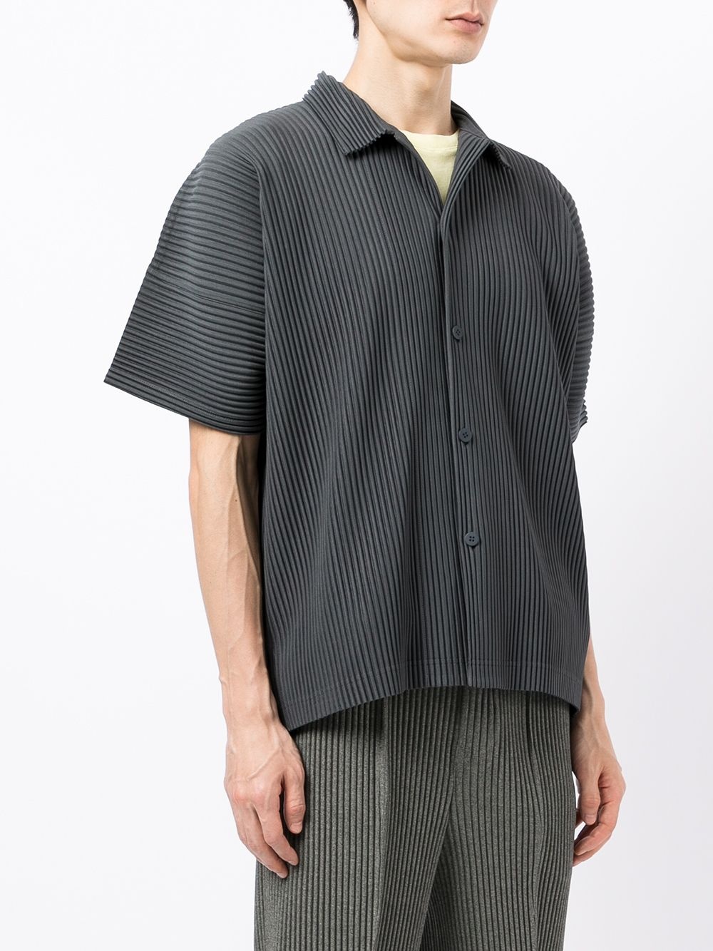 ribbed-effect shirt - 3