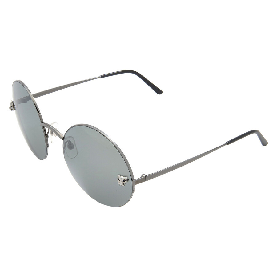 Cartier Panthere de Cartier Silver Round Ladies Sunglasses CT0022S 001 58 - 4