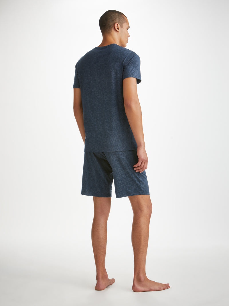 Men's Lounge Shorts London 12 Micro Modal Navy - 4
