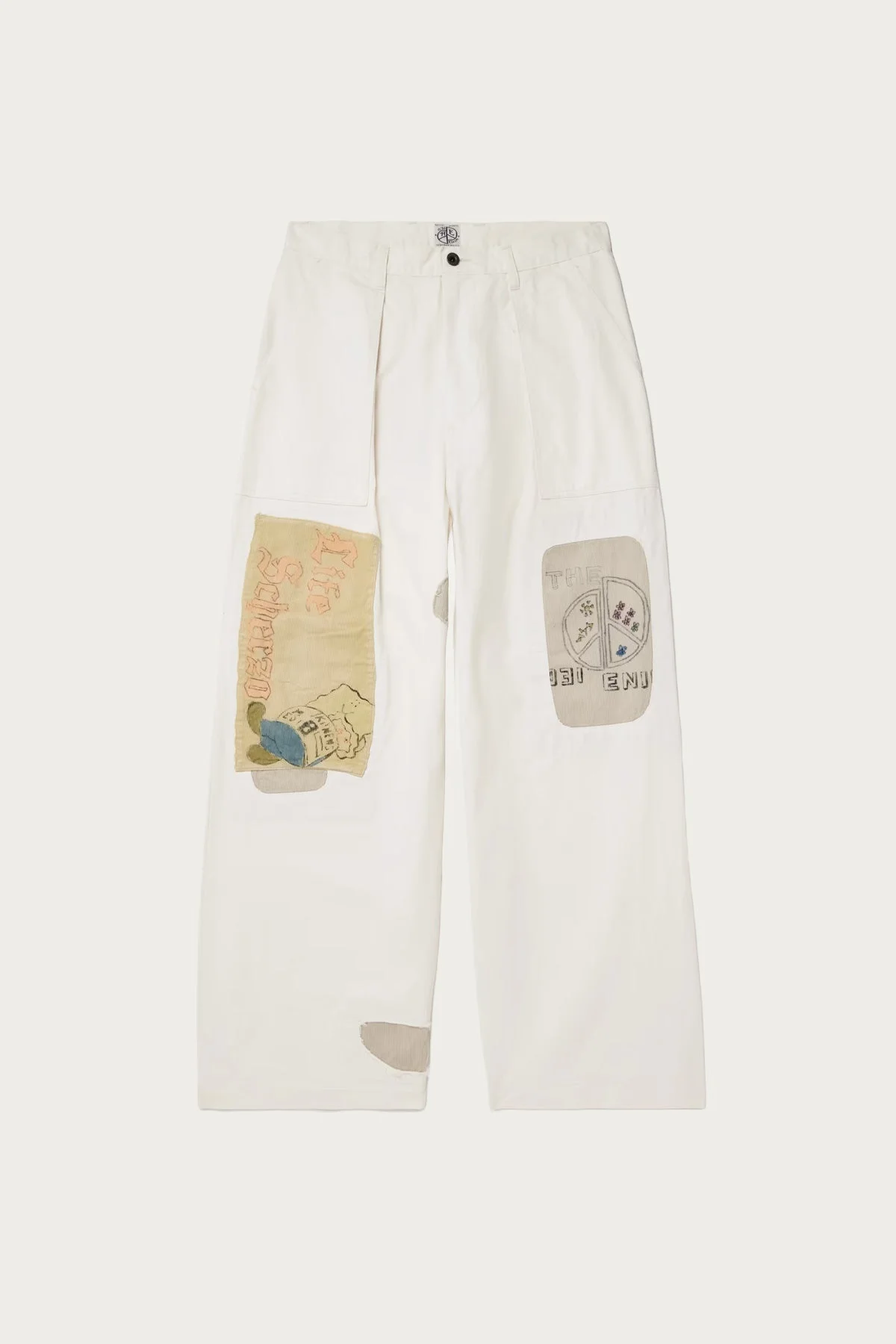 Rough-Face Twill FATIGUE Baggy Pants (RUSHWEEK Remake) - Natural - 1