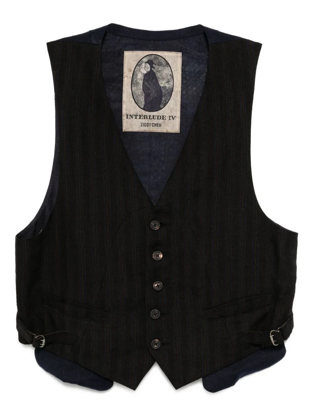 striped waistcoat - 1