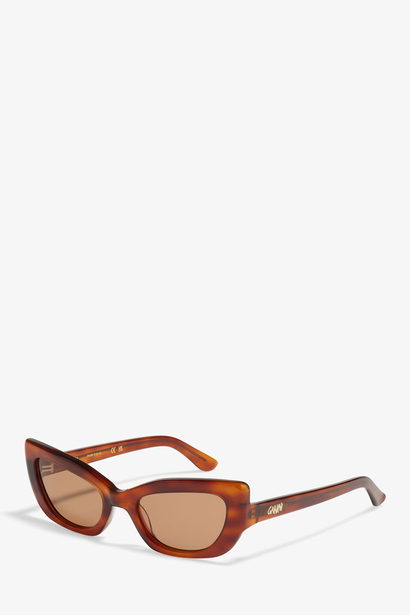 GANNI X ACE & TATE TIGER'S EYE SADIE SUNGLASSES - 2