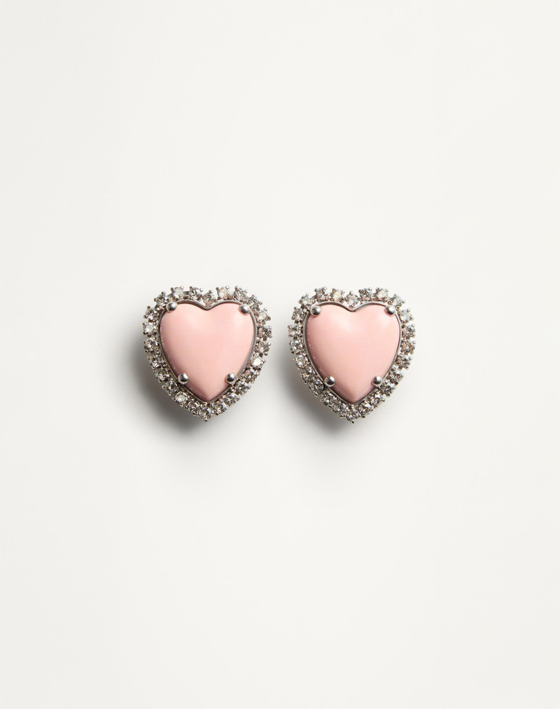 COEUR HYPERBOLE EARRINGS IN METAL, RESIN AND SWAROVSKI CRYSTALS ® - 1