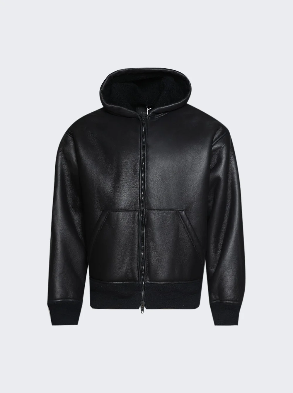 Shearling Zip Jacket Navy - 1
