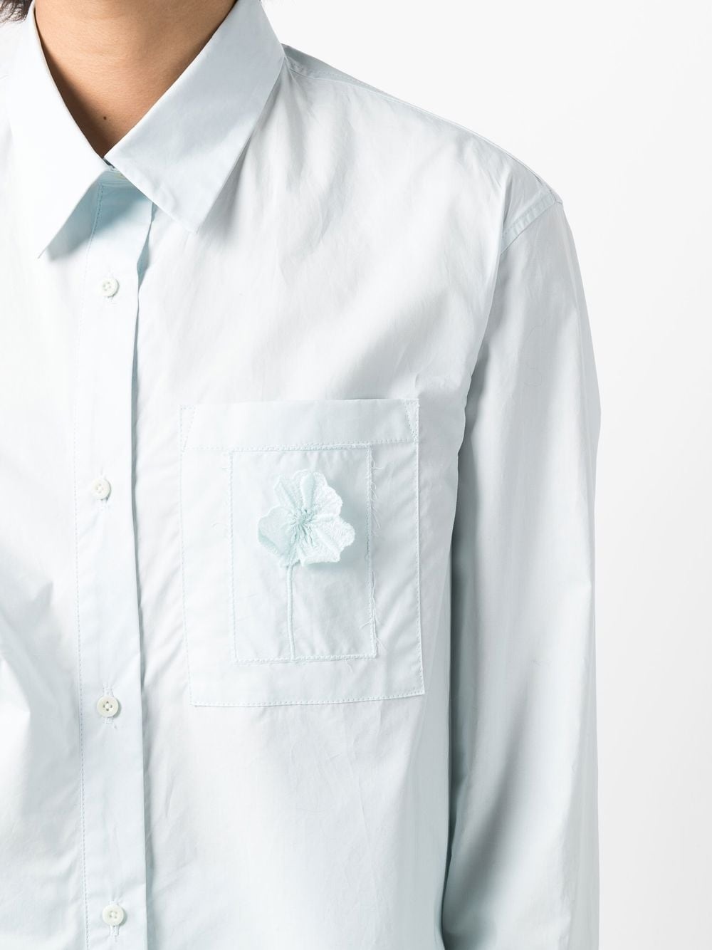 Fenet floral-patch shirt - 5