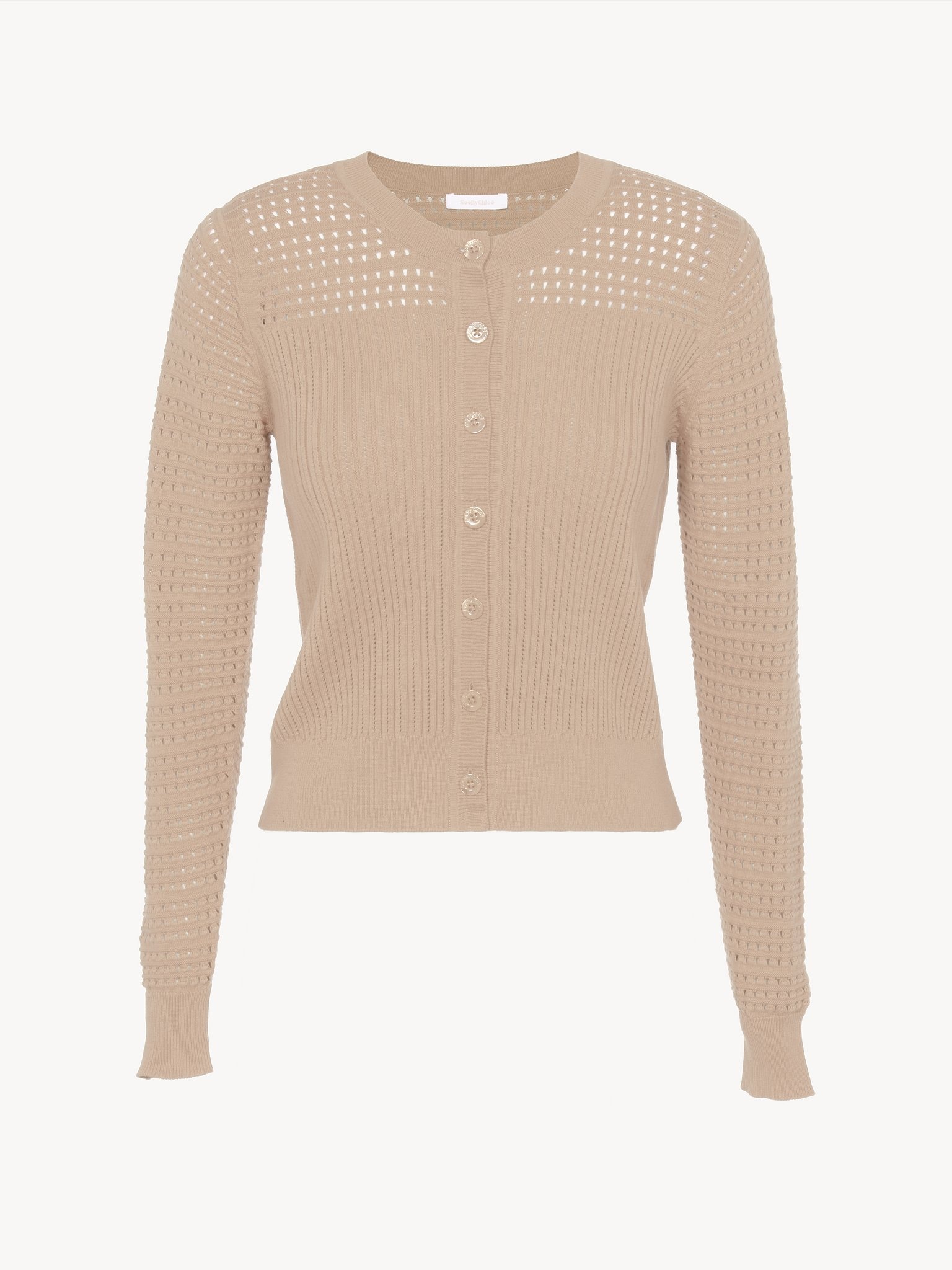 OPEN-STITCH CARDIGAN - 4